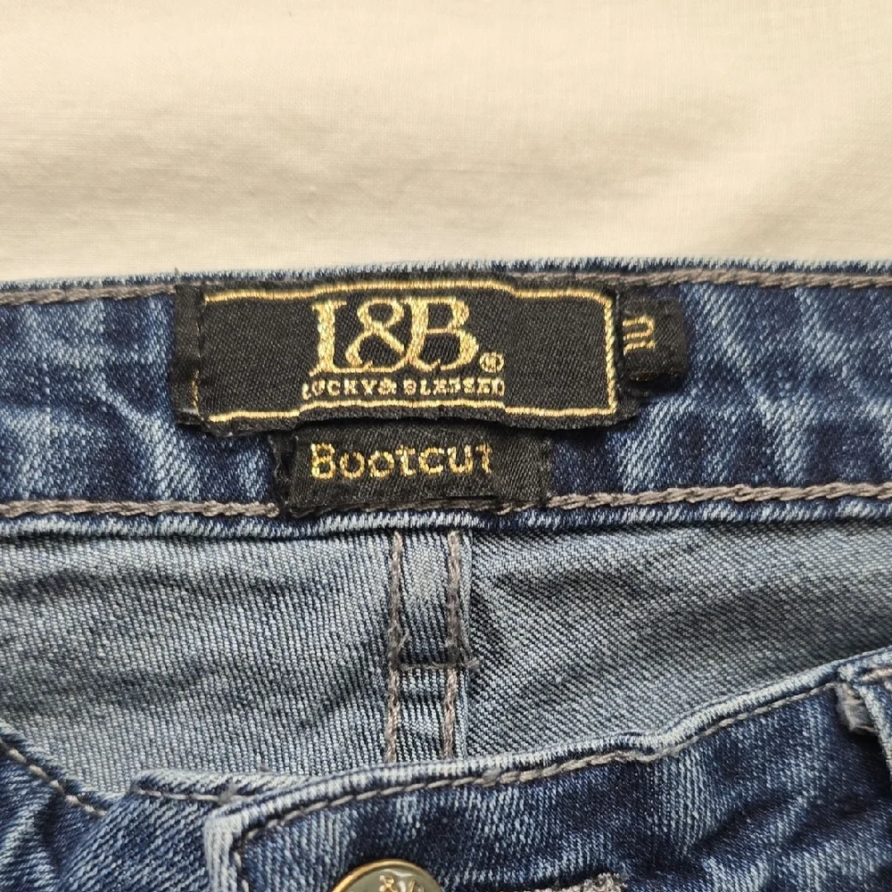 L&B Dark Blue Flare Jeans - Picture 2 of 14